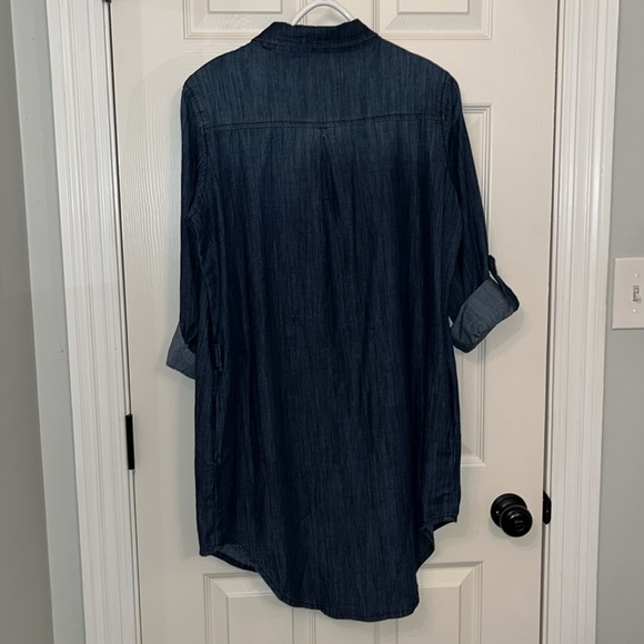 Judy Blue Denim Button Up Dress Size Medium - Picture 5 of 12